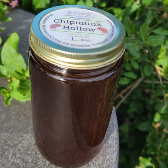 Chipmunk Hollow Raw Local Honey -Dark– Holmdel, NJ