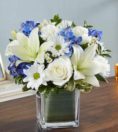 Healing Tears - Blue and White