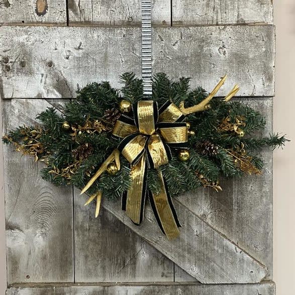 Gilded Antler Silk (Artificial) Swag