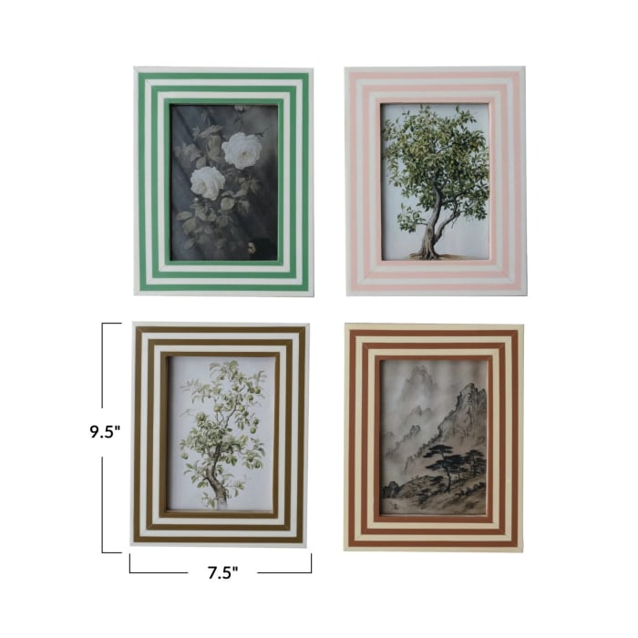 Photo Frame w/ Inlaid Stripes
