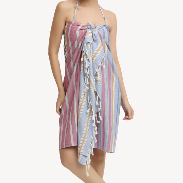 Patio Stripe Towel - Evening