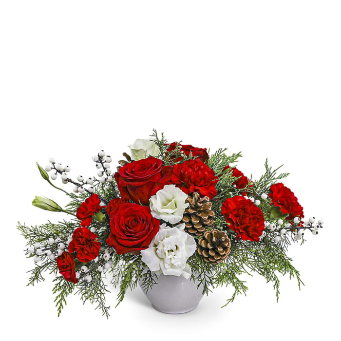 Snowberry Holiday Centerpiece