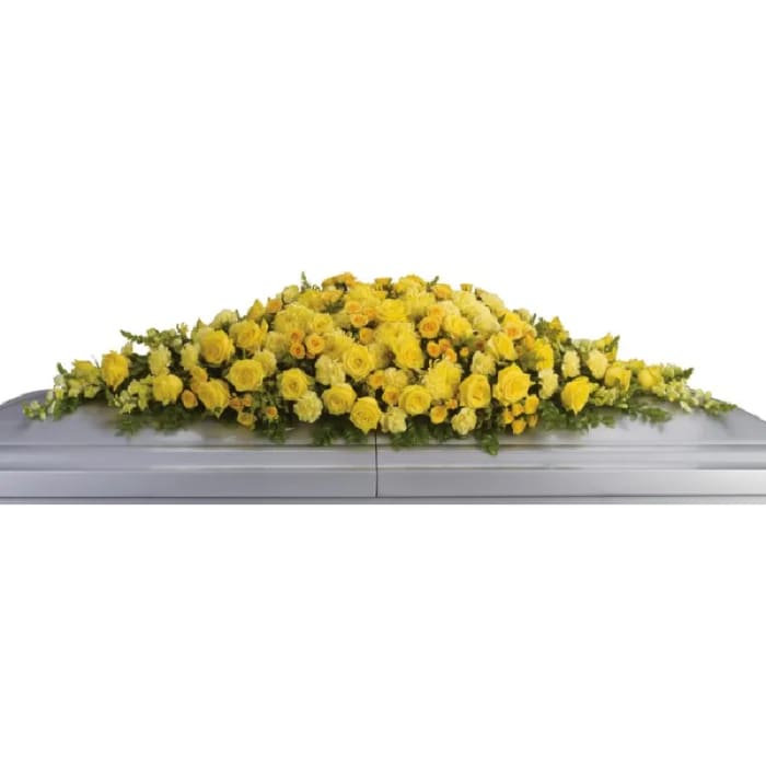 Mixed Yellow Casket Spray