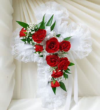 Cross Casket Pillow