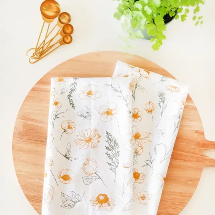 Flower Garden Tea Towel