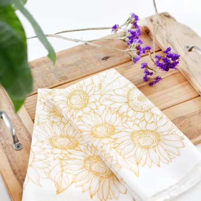 Sunflower Tea Towel