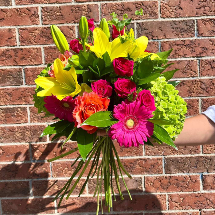 Sunset Sorbet Hand-Tied Bouquet