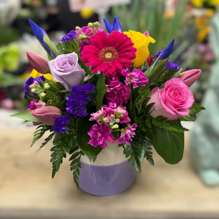 Designer's Choice Ceramic Container Arrangement