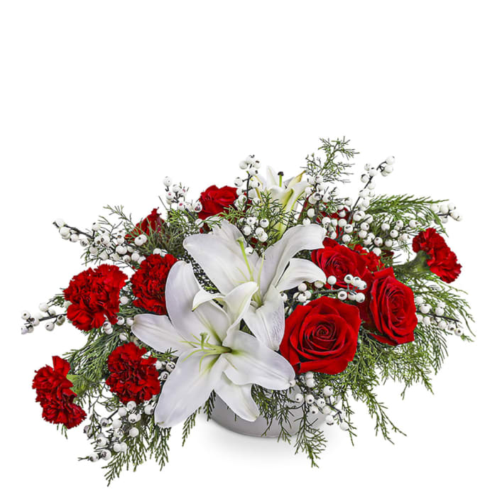 Snowberry Elegance Centerpiece