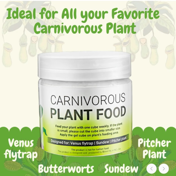 Carnivorous Plant Food, Designed For Venus Flytraps, Sundews and Pitcher Plants, 2.5oz