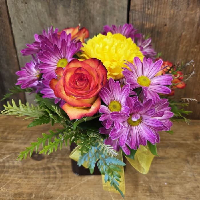 Judy's Mums and Roses Bouquet