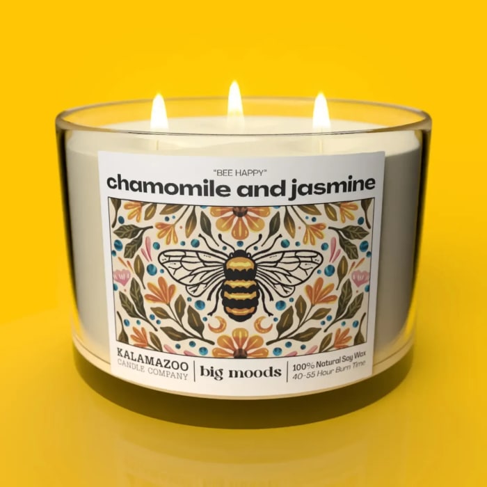 "Bee Happy" 3-Wick Soy Candle