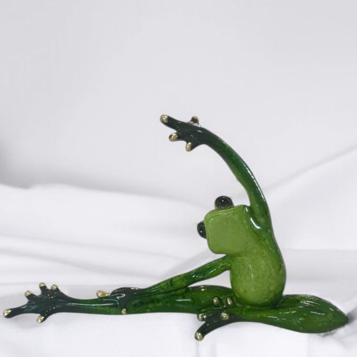 Ceramic Yoga Frog