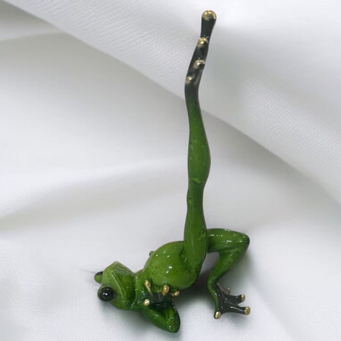 Ceramic Yoga Frog