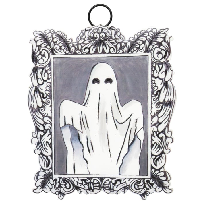 Square Baroque Ghost Charm