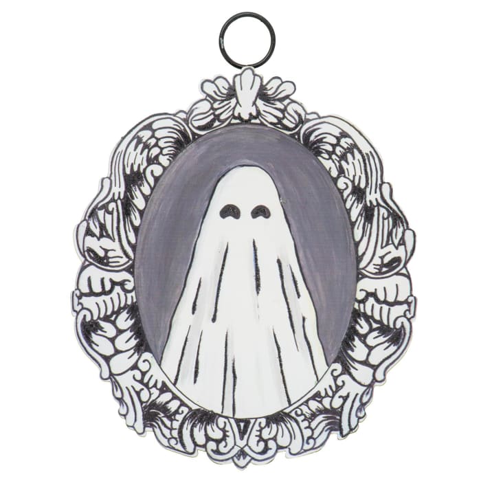 Oval Baroque Ghost Charm