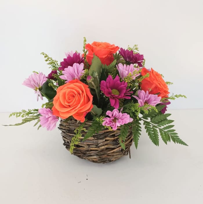Basket in Bright and Uplifting Colors