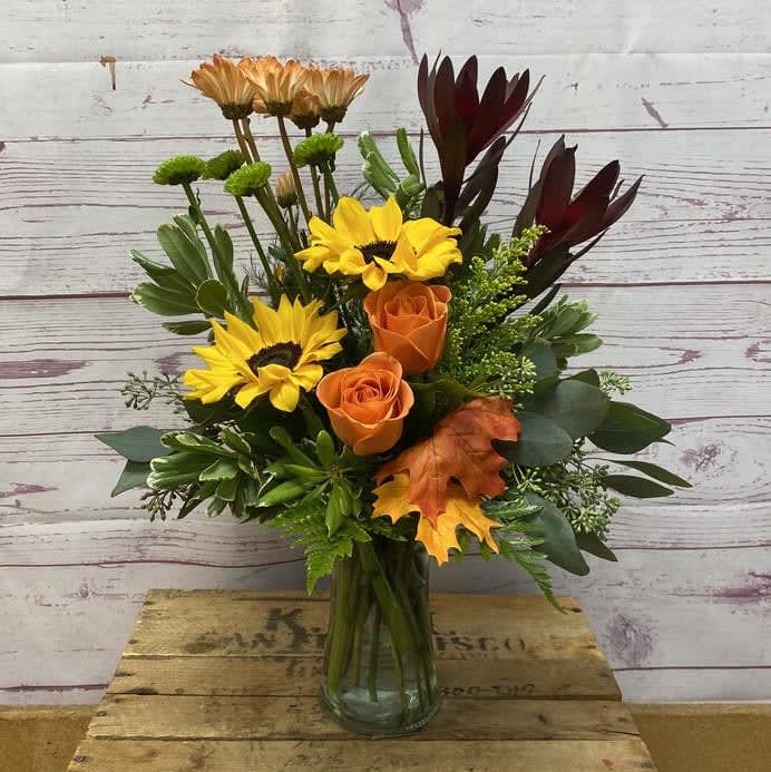Autumn Blaze Vased Arrangement
