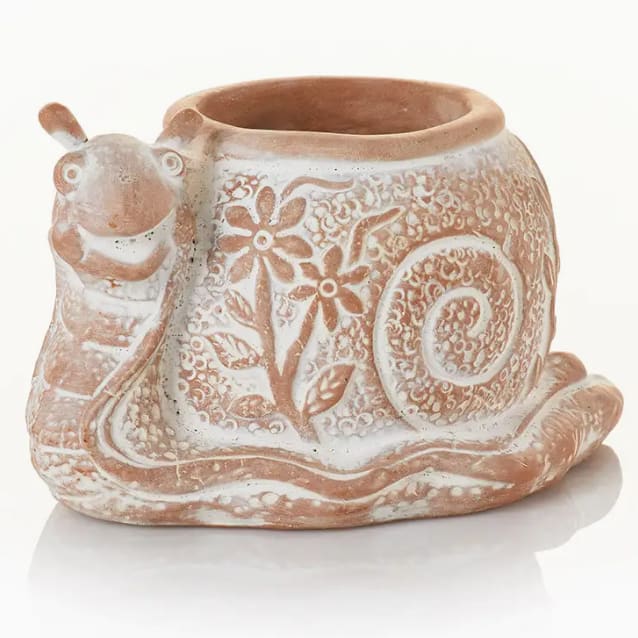 What's the Hurry Snail Terracotta Planter