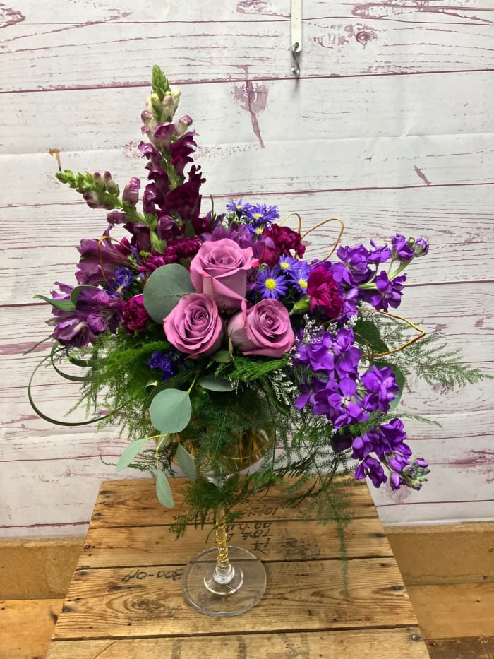 Purple Reign Goblet Vase