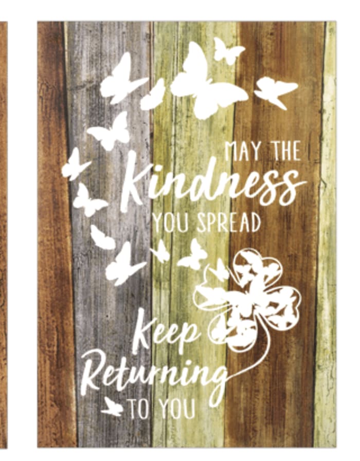 May the Kindness you Spread Keep Returning Wall Decor