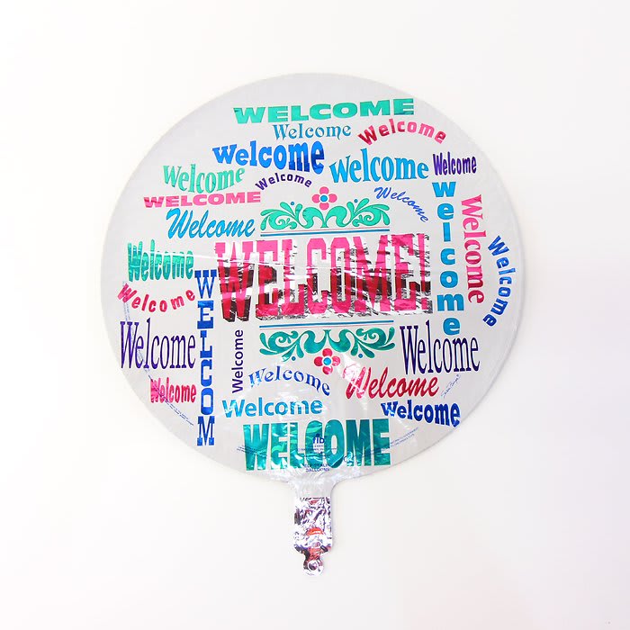 Welcome Mylar Balloon