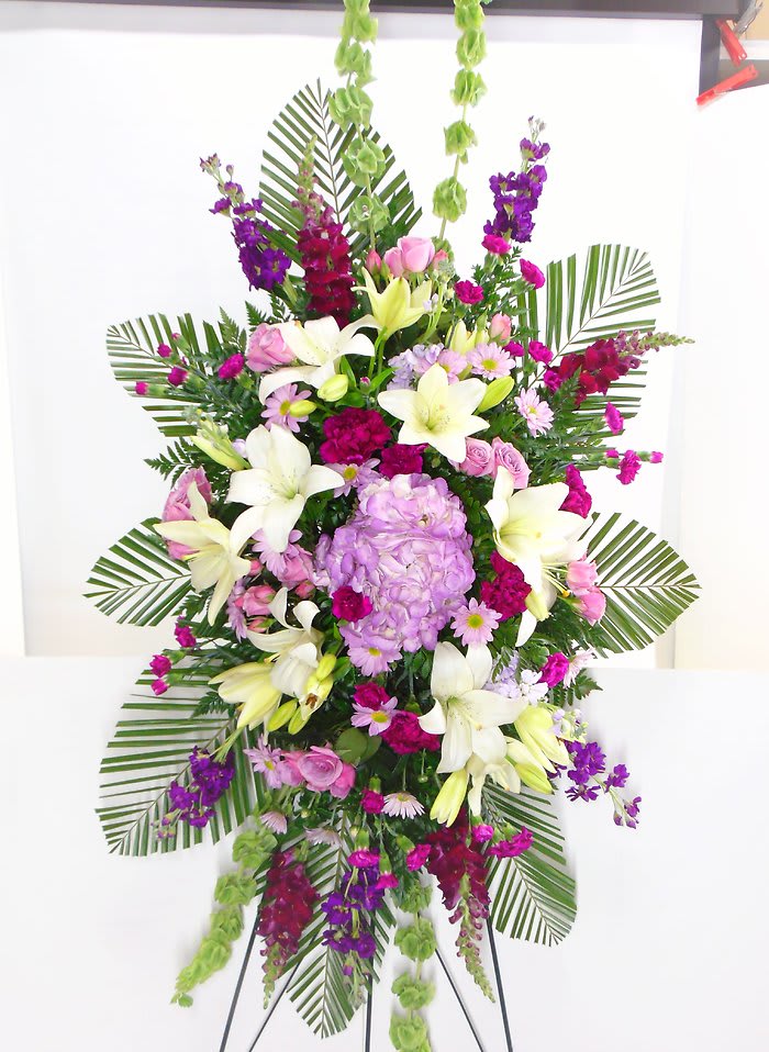 Purple Harmony Standing Spray