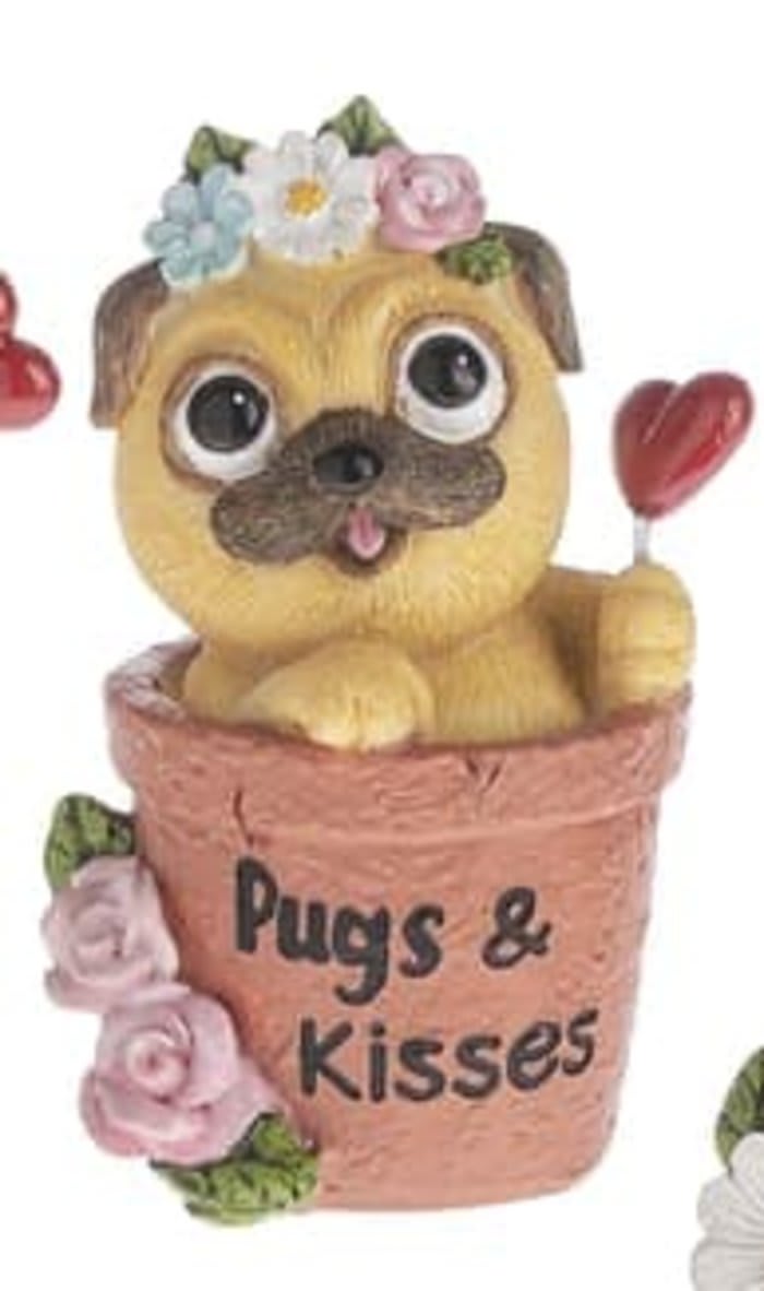 Pugs & Kisses Pug Figurine