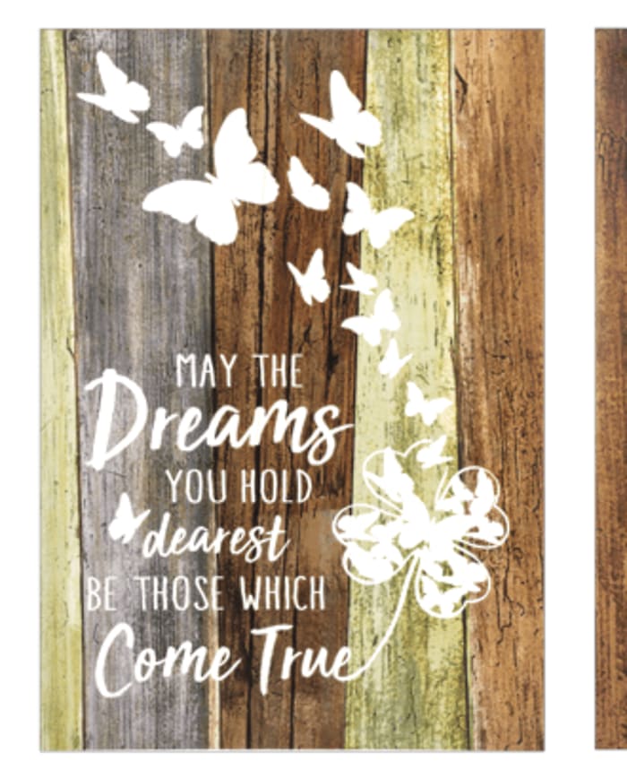 May Dreams Come True Wall Decor