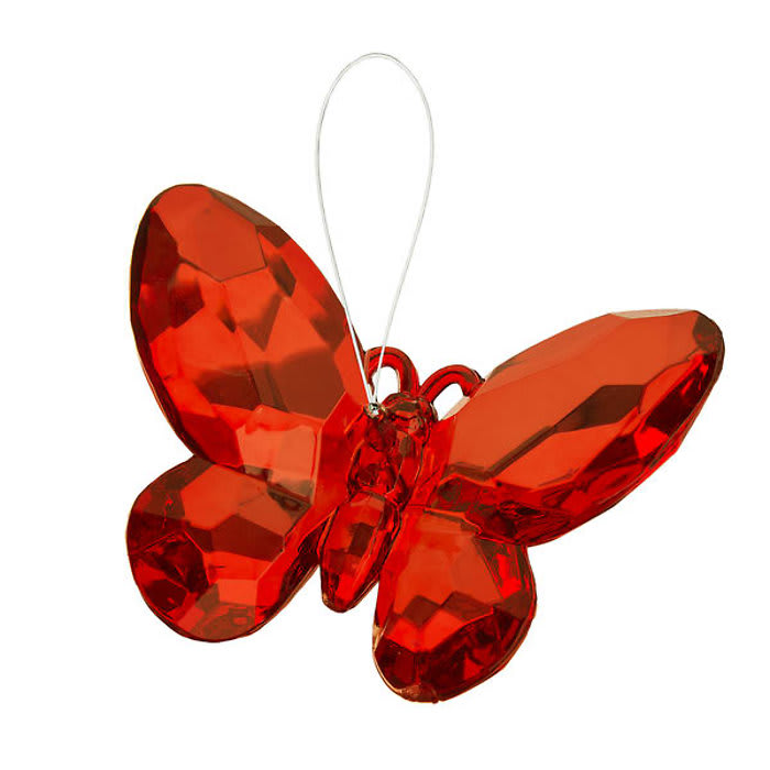 July Birthstone Butterfly Ornament