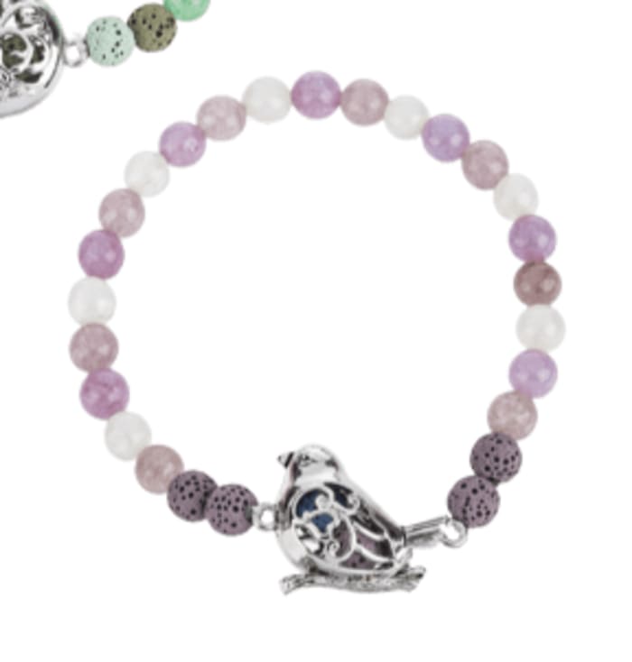 Aromatherapy Lava Beads Bracelet-Bird