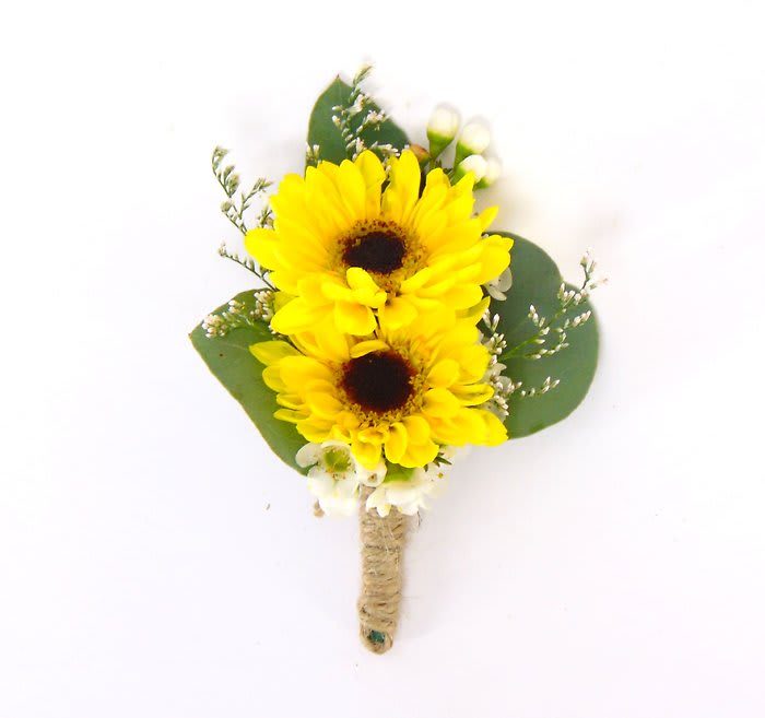 Double Viking Mum Boutonniere