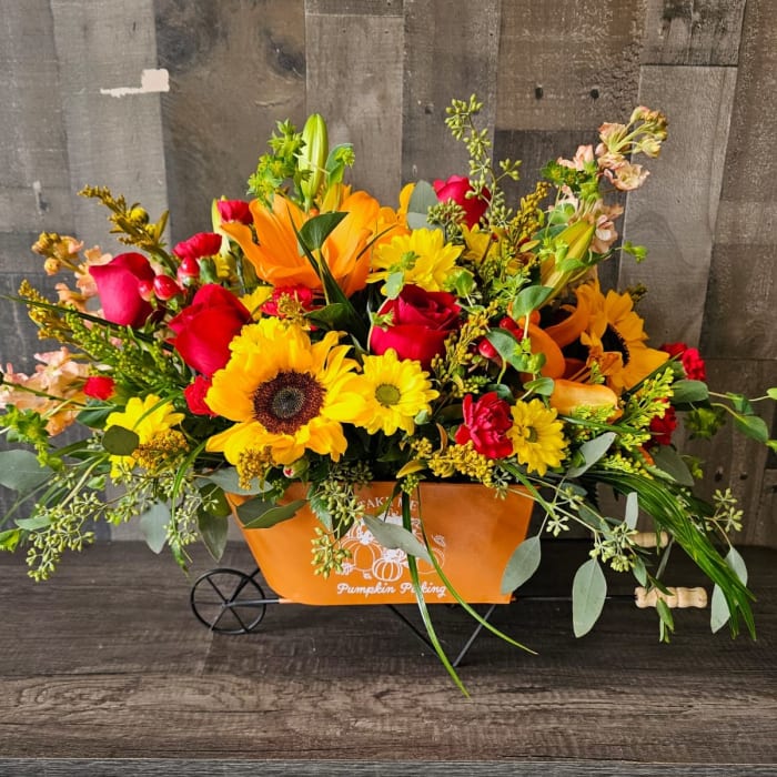 Pumpkin Picking Arrangement