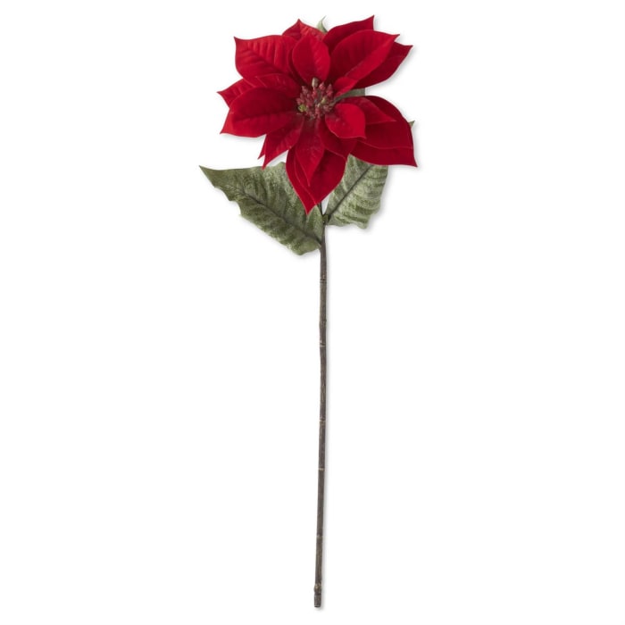 29 IN RED POINSETTIA STEM