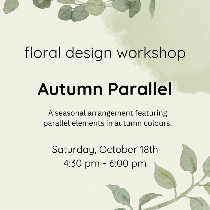 Workshop October 18th- Autumn Parallel