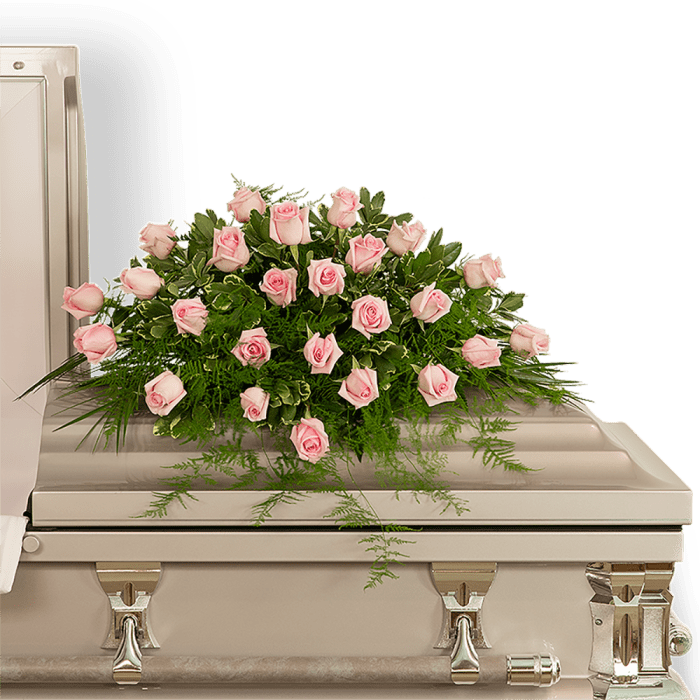 Pink Tranquility Casket Spray