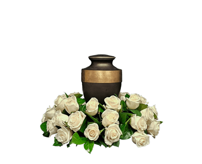 AU-2 Arreglo para urna de rosas