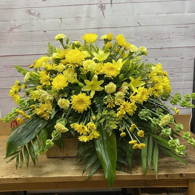 Mourning Sunshine Casket Spray