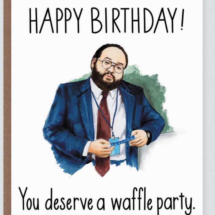Dylan Waffle Party Severance | Birthday Card: