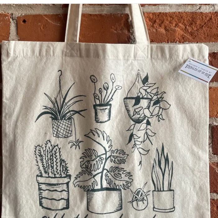 All the Plants Tote Bag, Market Bag For Plant Lover
