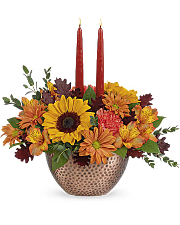 Autumn Copper Centerpiece