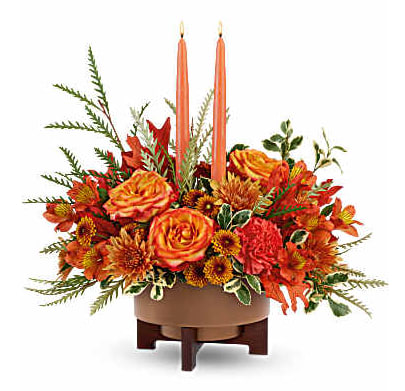 MODERN FALL HARVEST CENTERPIECE