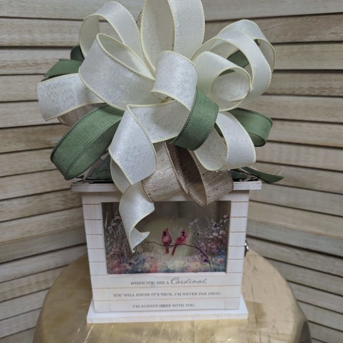 Cardinal Salt Lantern