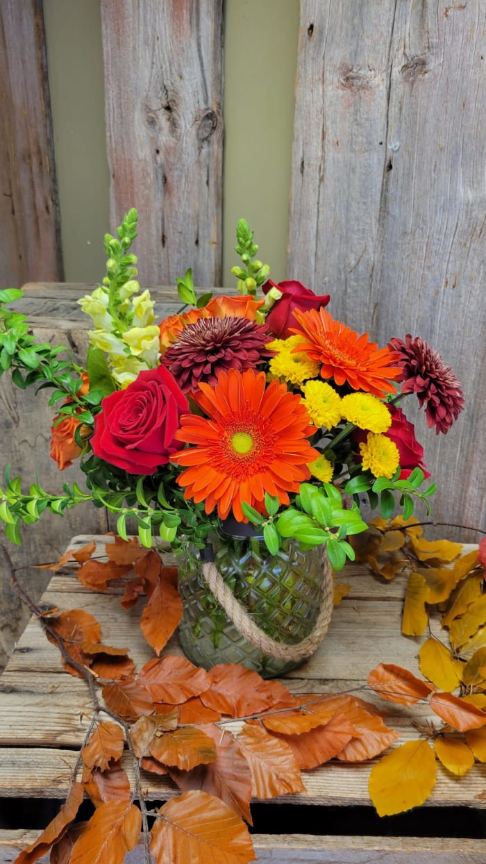 Autumn Lantern Arrangement