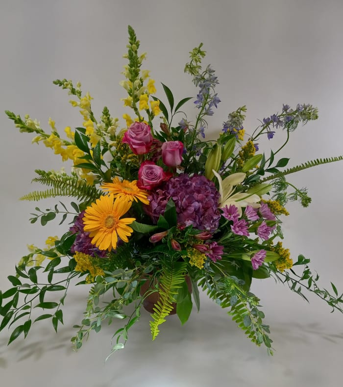 Sympathy Arrangement with Hydrangea