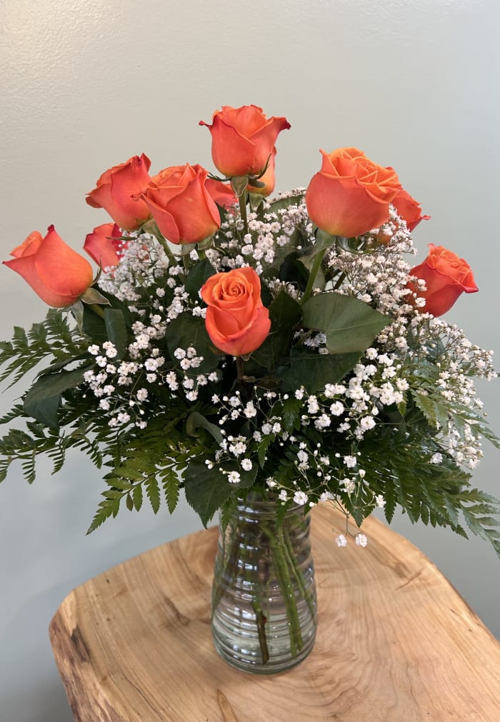 Dozen Orange Roses