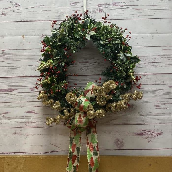 Twists and Trees Silk (Artificial) Wreath