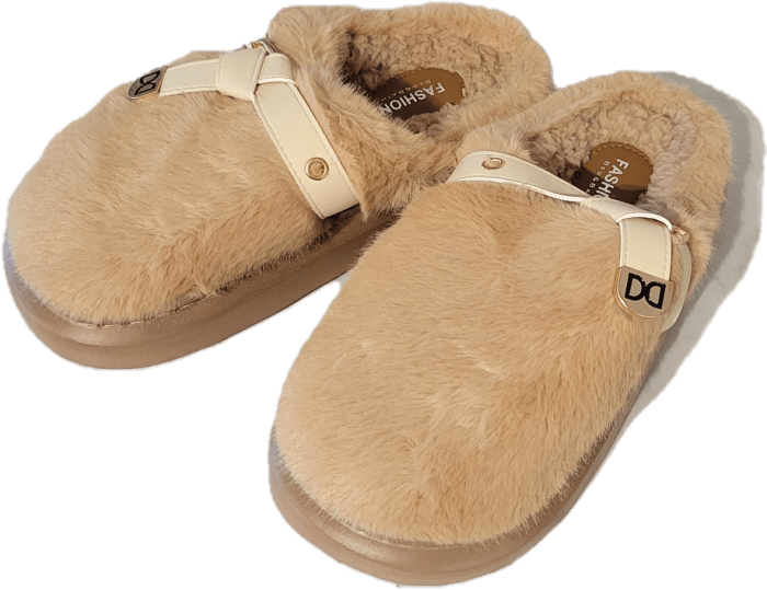 Slippers Plush - Beige