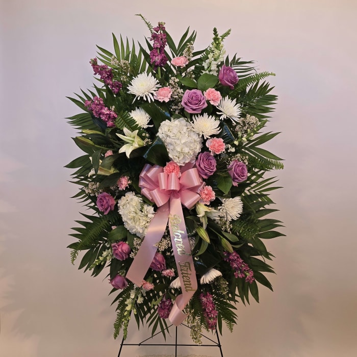 PINK AND LAVENDER STANDING SPRAY