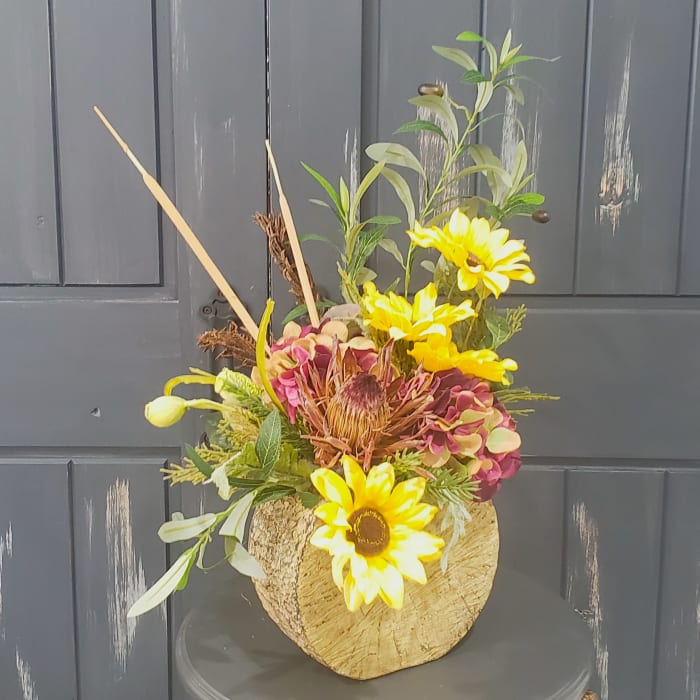 Blooms of the Earth Faux Silk-Dried Arrangement